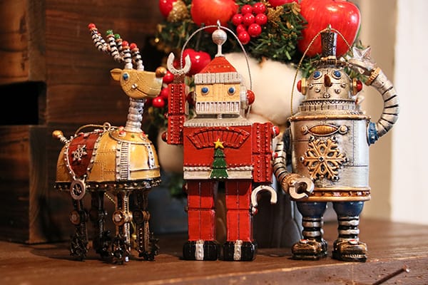 クリスマストイズの「クリスマスロボットデスクオーナメント（樹脂製）」