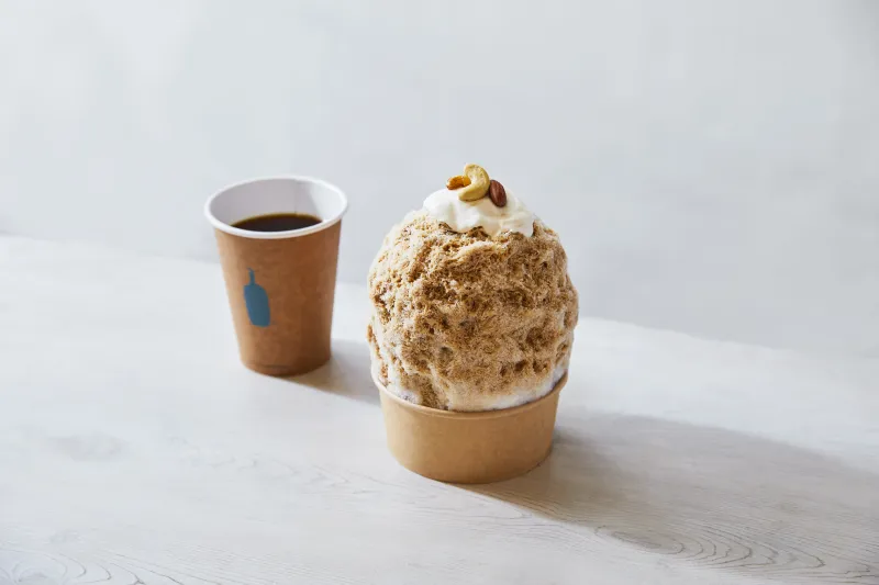 BLUE BOTTLE COFFEE MINATOMIRAI CAFE／コーヒーとミルククリームのかき氷