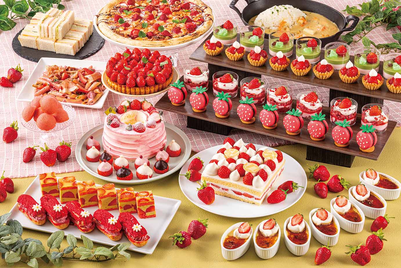 ローズホテル横浜「苺づくしのスイーツブッフェ」