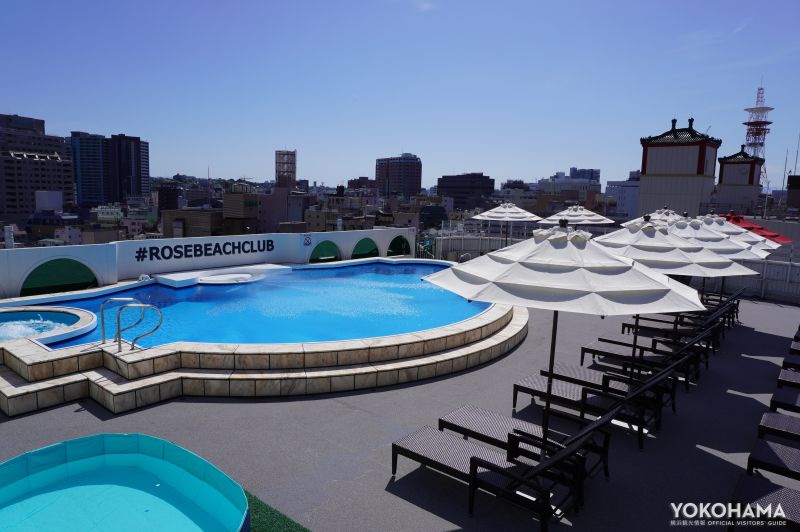 横浜中華街！ナイトプールも子ども連れも楽しめるローズホテル横浜 屋外プール＆ジャグジー「#ROSEBEACHCLUB」で贅沢ホテルステイ