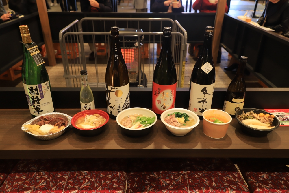 「鍋×日本酒」のペアリングセットの一例