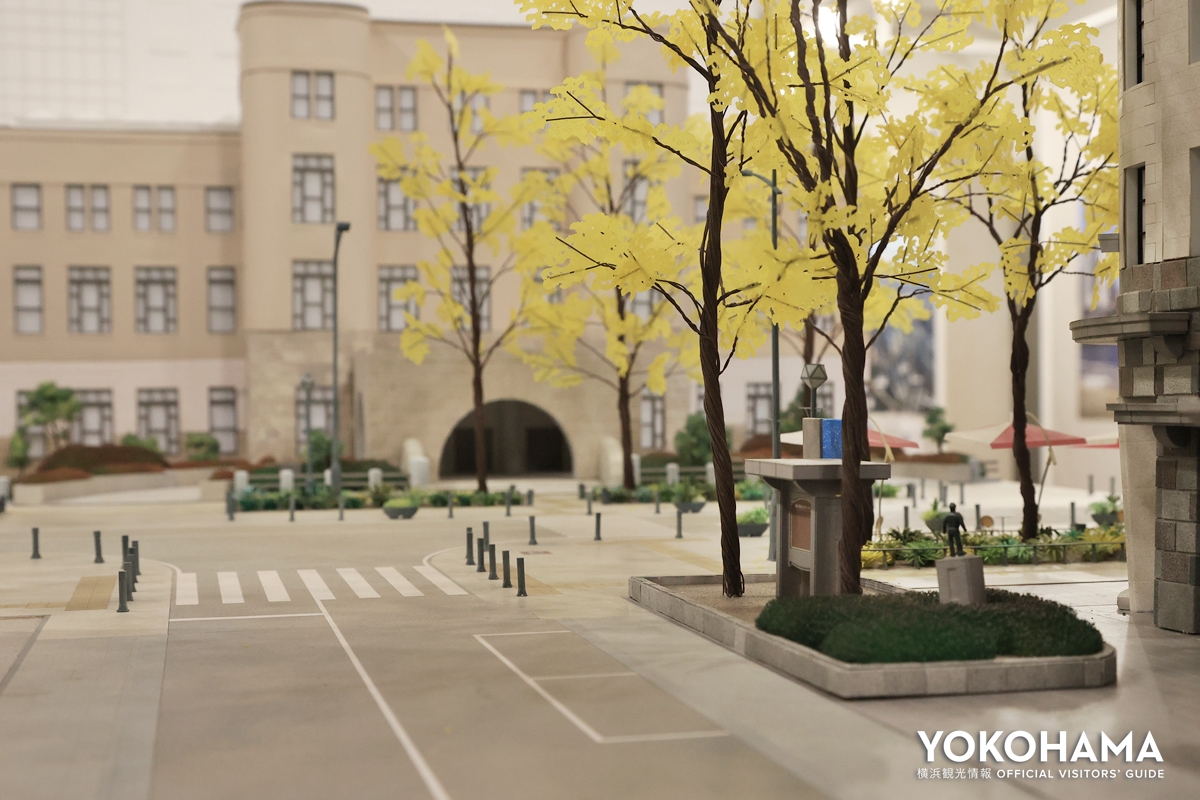 日本大通りを再現した立体模型