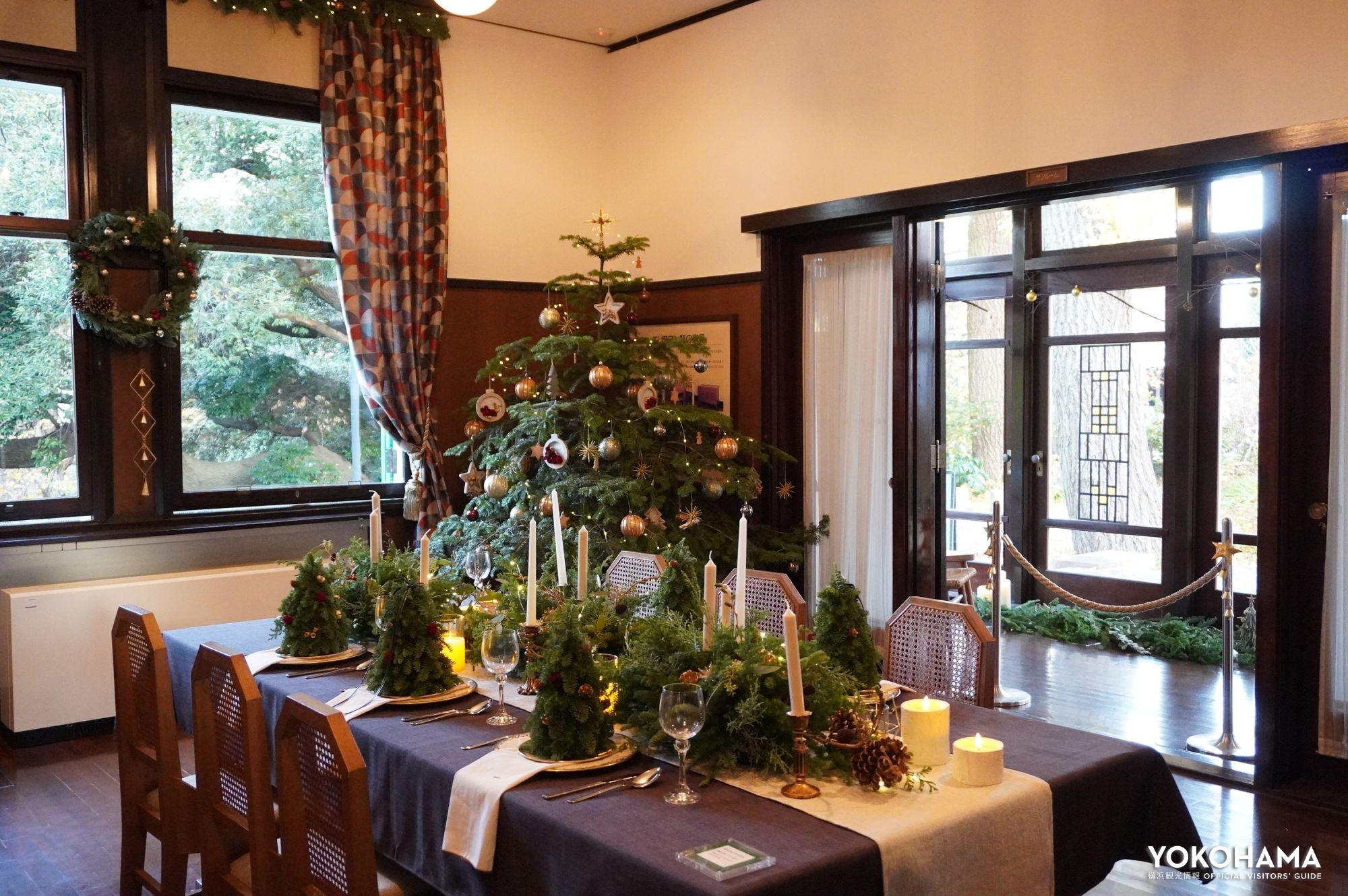 ミニツリーが各自のお皿にならぶ光景は見応えがあります