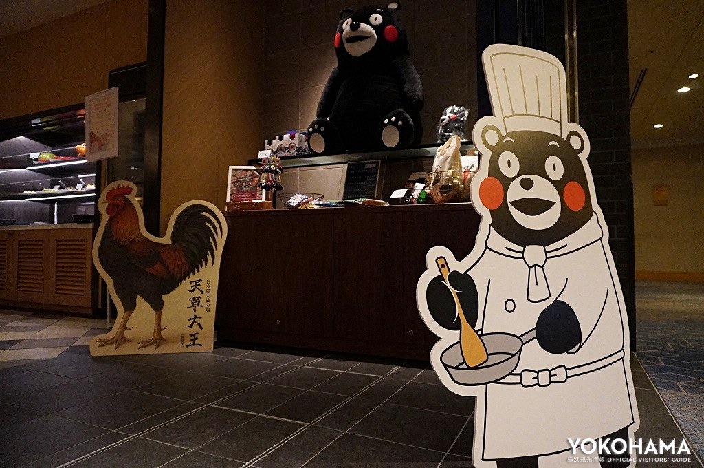 入口でもくまモンがお出迎え