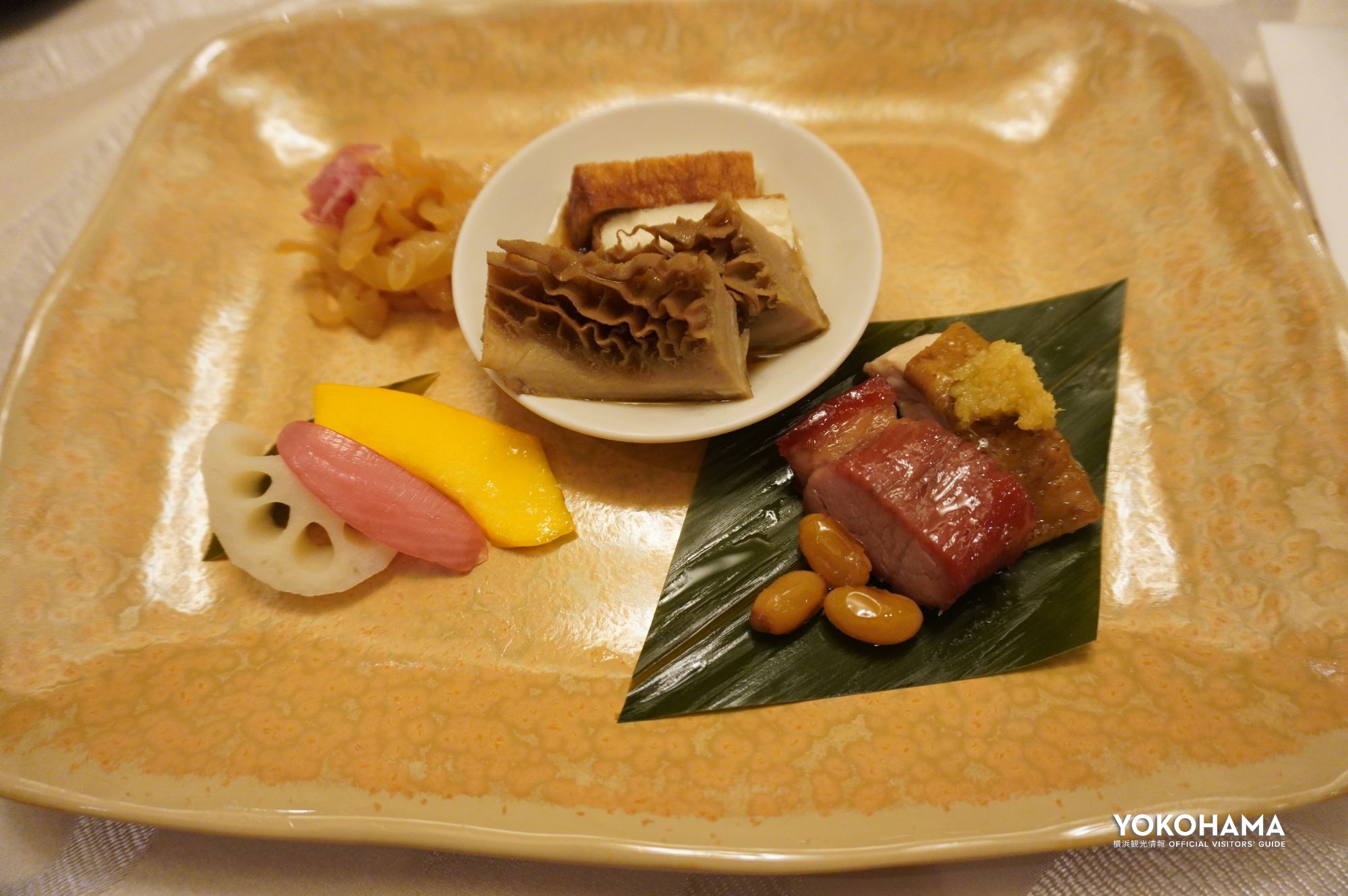 前菜から本格広東料理への期待が高まります