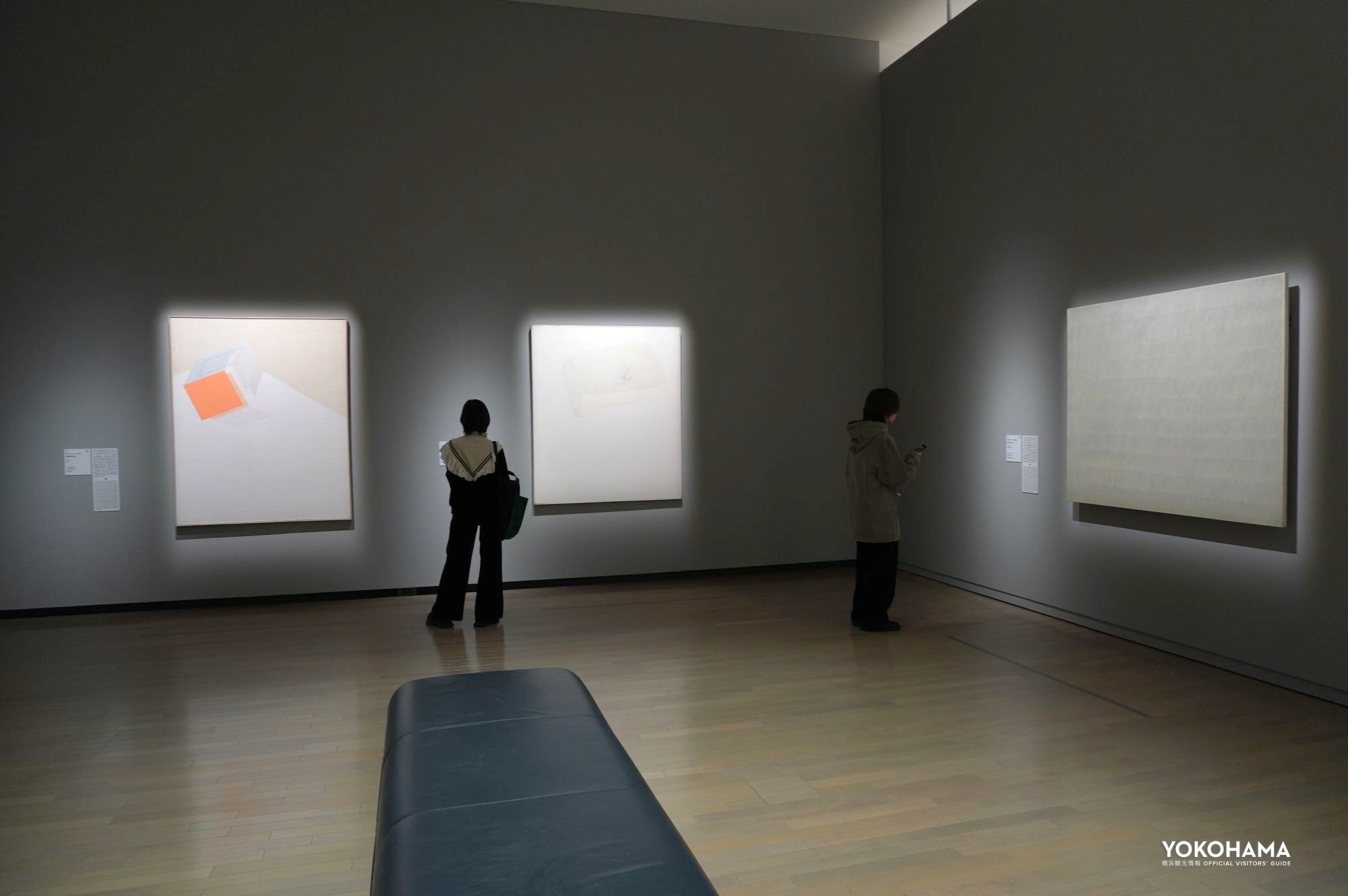 「韓国・五人の作家　五つのヒンセク(白)」に出展された作品群