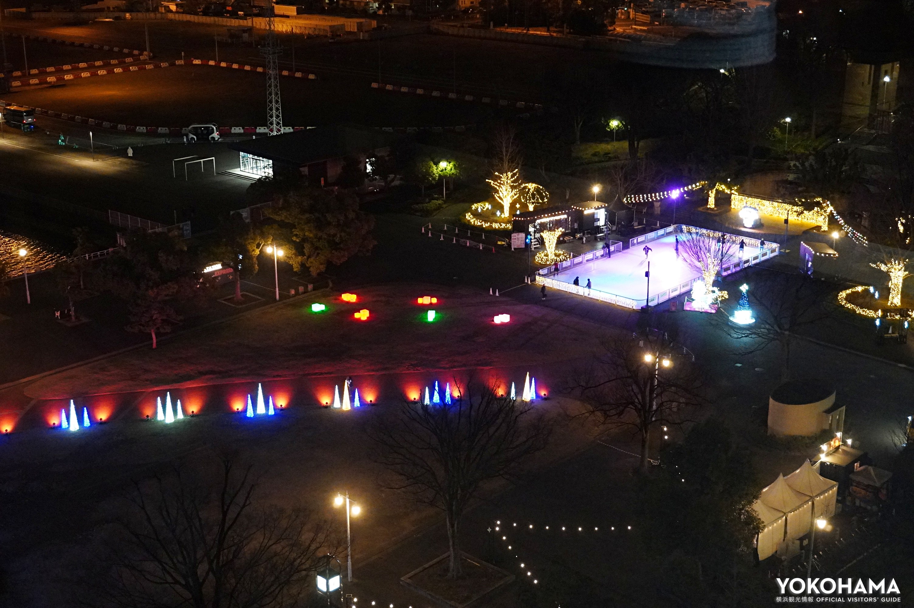 夜は美しい夜景が楽しめます