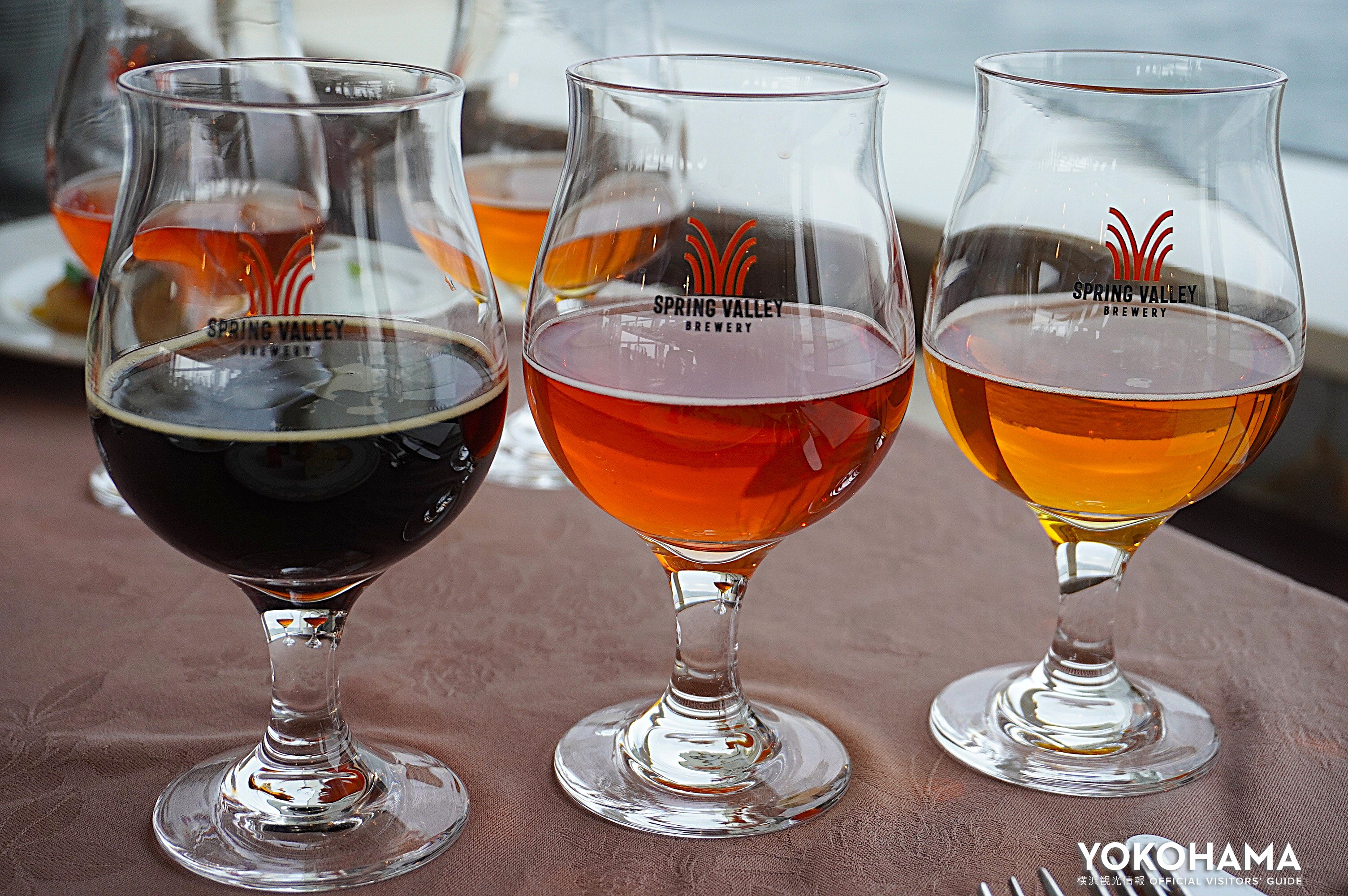 3種類のビールを飲み比べ