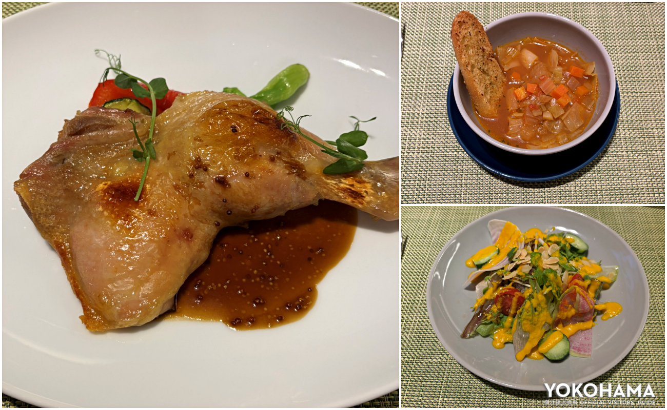 ディナーのコースメニュー（一部）