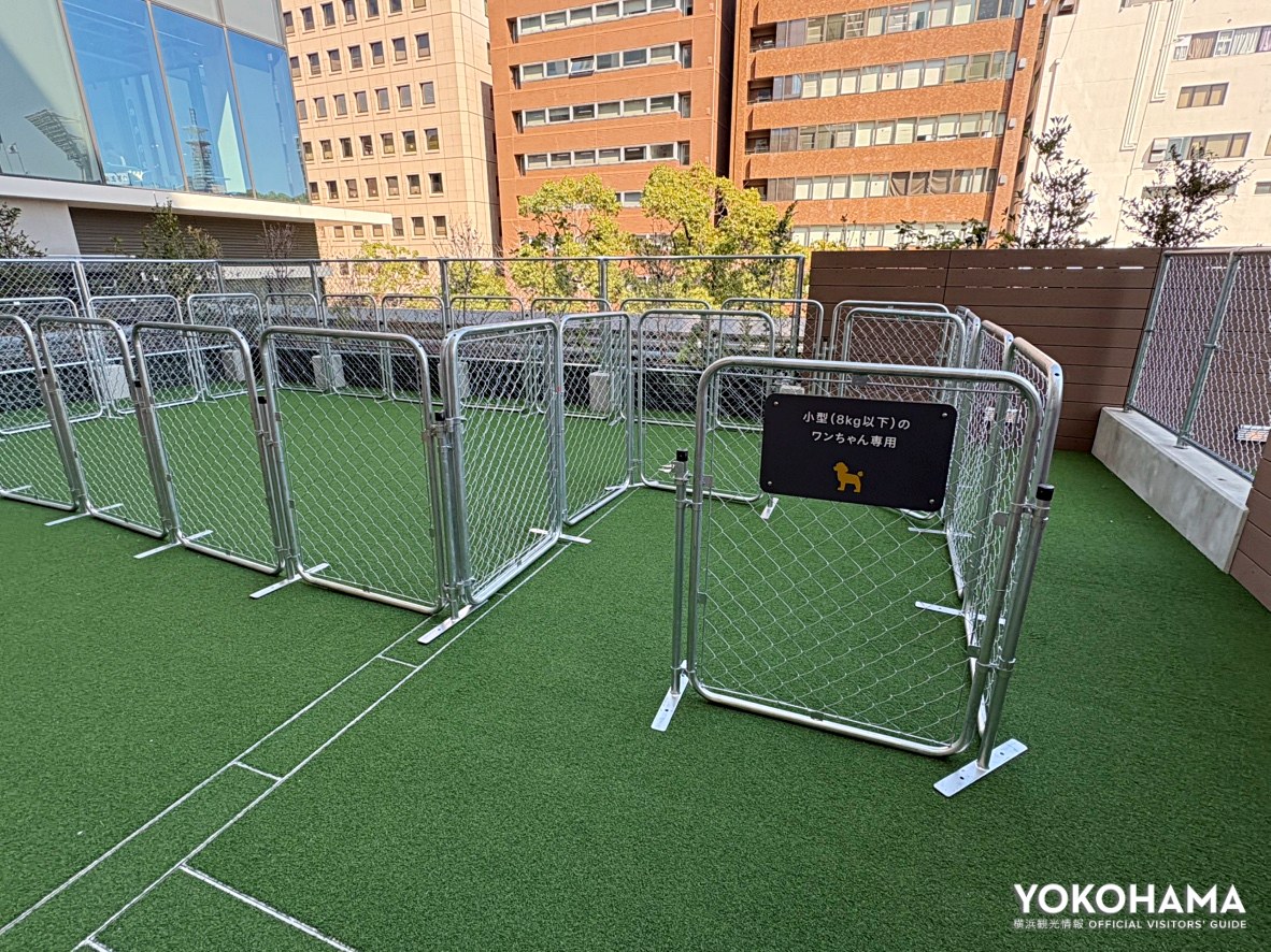 小型犬用のドッグランと2種類完備