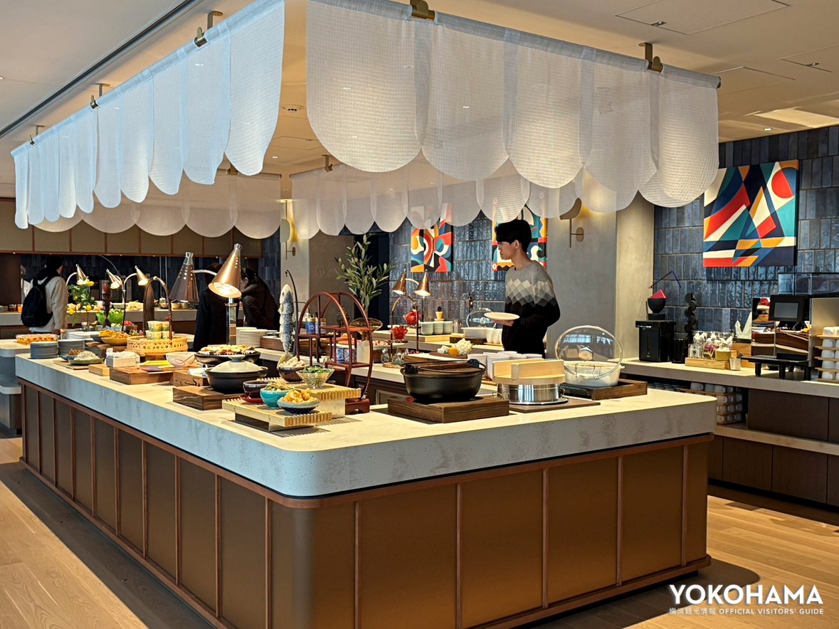 朝食ブッフェの様子