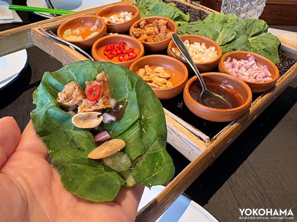 好きな具材を包んで食べるのが楽しいです