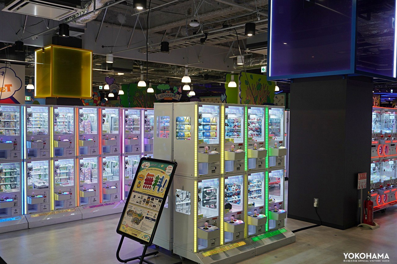 子どもも嬉しい小さめのクレーンゲームも豊富
