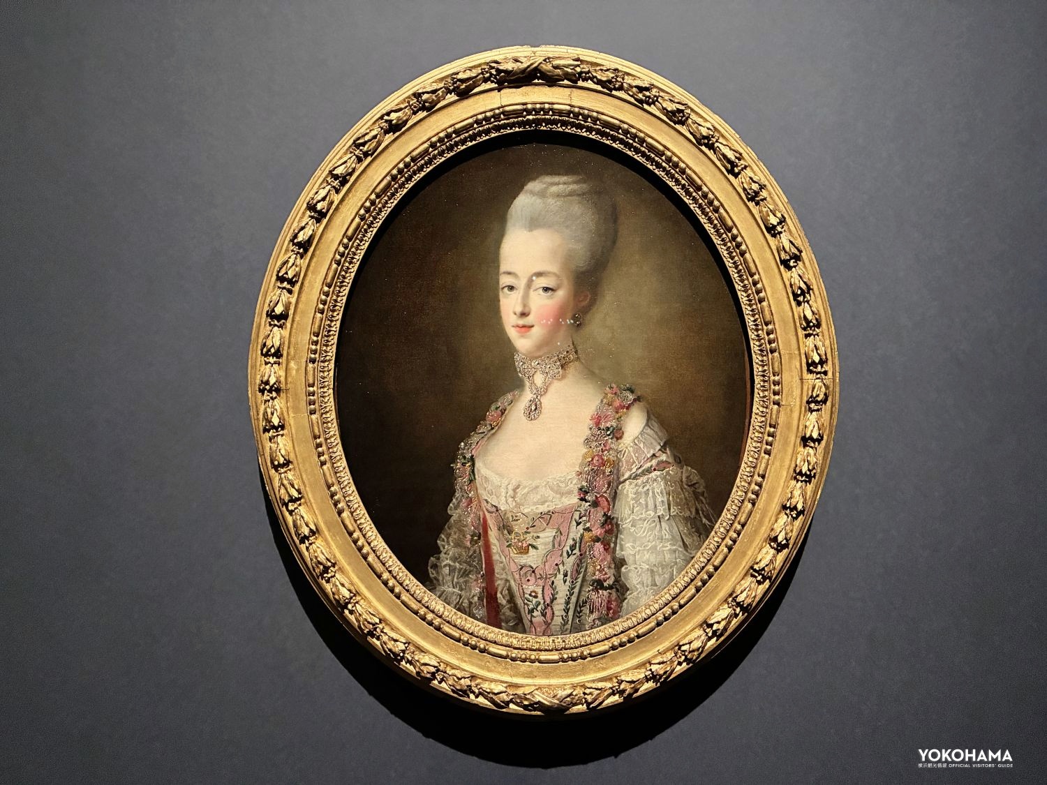 コートドレスのマリー・アントワネット フランソワ=ユベール・ドルーエ 1773年 ヴィクトリア&アルバート博物館蔵
