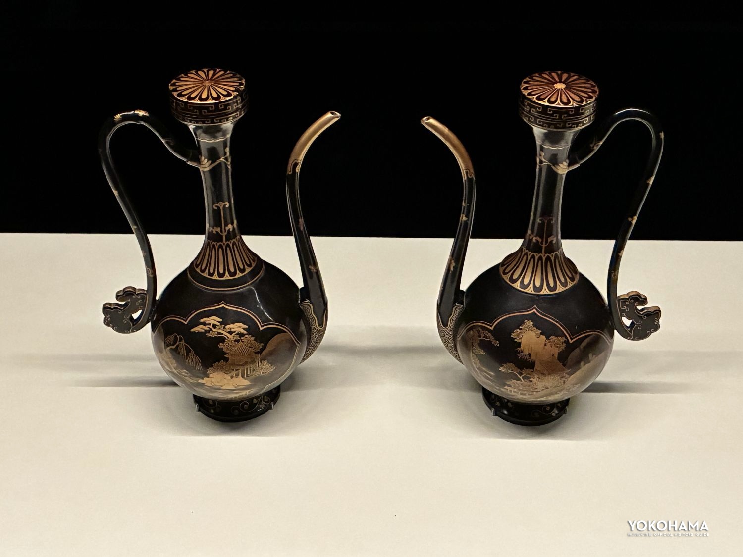 楼閣山水蒔絵水注 日本製 18世紀 京都国立博物館蔵