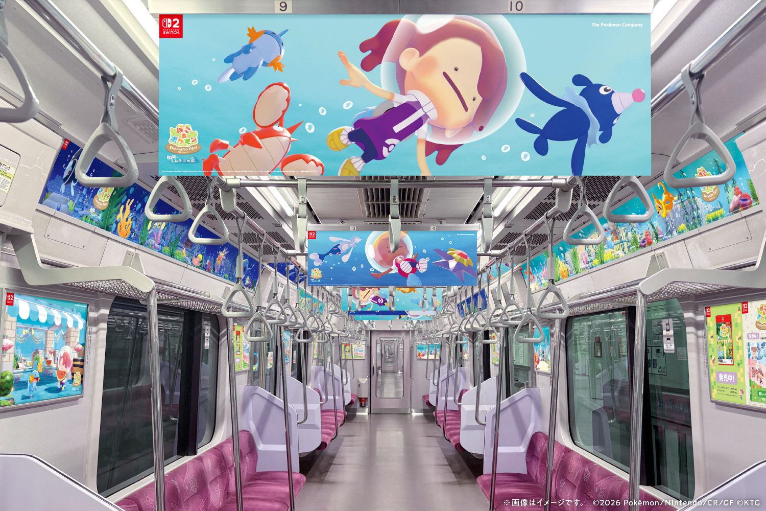 車両もポケモンの世界に!(提供写真)