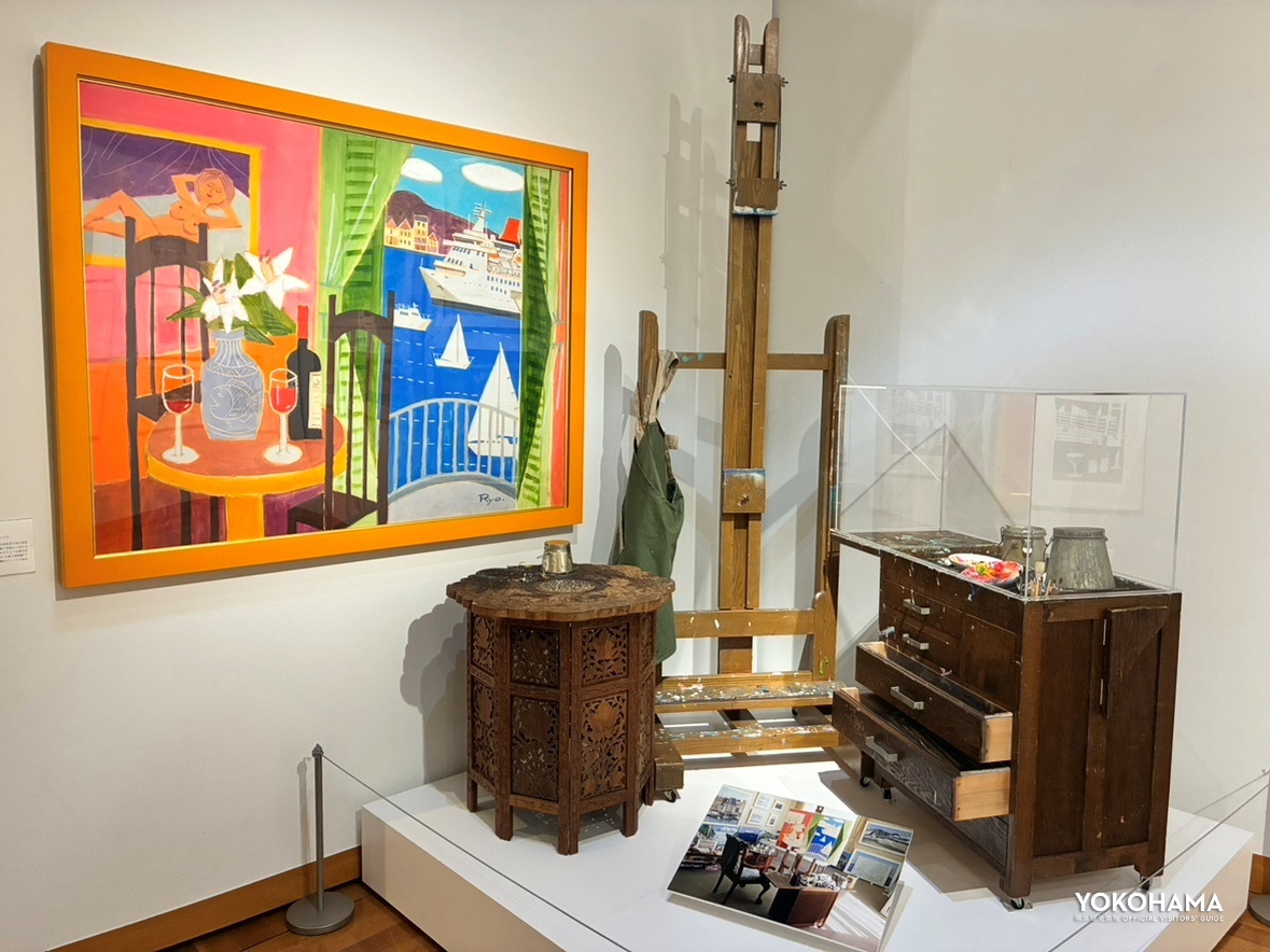 実際に使っていたアトリエの再現展示