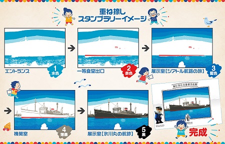 重ね捺しスタンプラリー 日本郵船氷川丸 公式 横浜市観光情報サイト Yokohama Official Visitors Guide