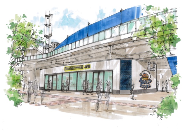 横浜公園内にハンバーガー専門の新飲食店舗「BALLPARK BURGER &9」が9/29(火)にオープン！