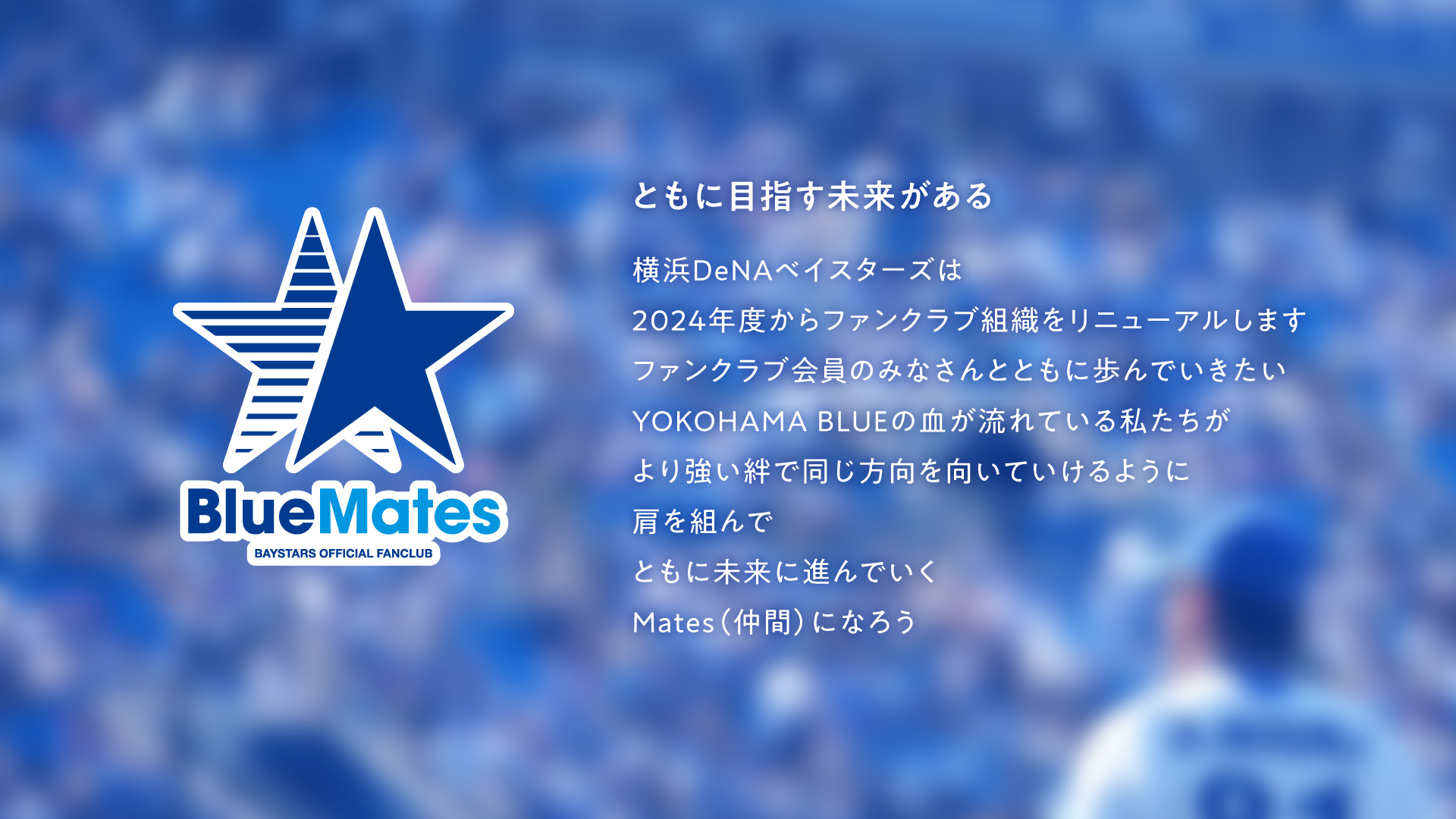 横浜DeNAベイスターズ　新たな公式ファンクラブ名称が決定 『“BlueMates”(ブルーメイツ)』