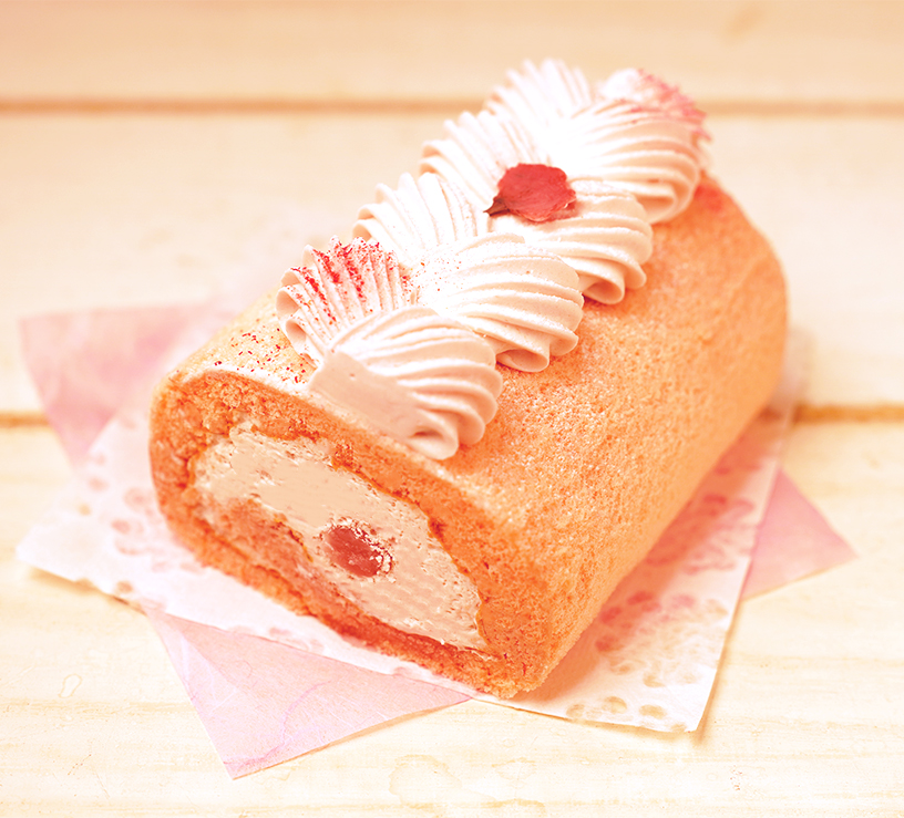 鎌倉レ・ザンジュ 桜の風味がふわっと香る季節限定ロールケーキ「桜のロールケーキ」3/1(土)から限定販売!