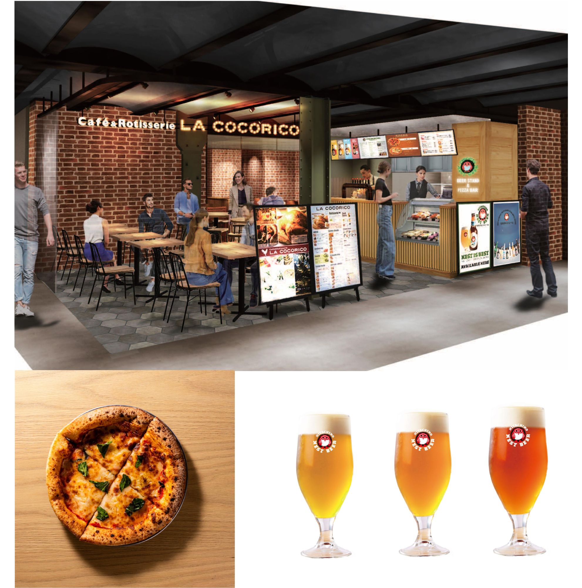 横浜赤レンガ倉庫 「BEER STAND ＆ PIZZA BAR」4/18(金)オープン