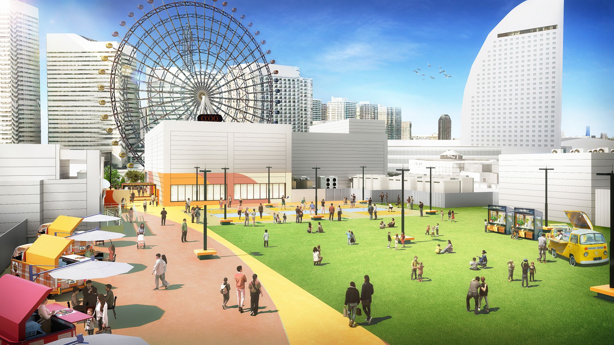 横浜ワールドポーターズ みなとみらいの景観が一望できる 「ルーフ・トップ・ワールド」 7/18(金)にリニューアルオープン!