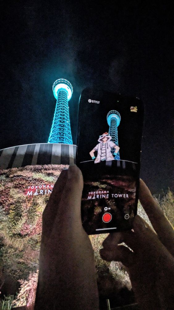横浜マリンタワー「ワイテルズが現れる！特別演出タワーライトアップ」