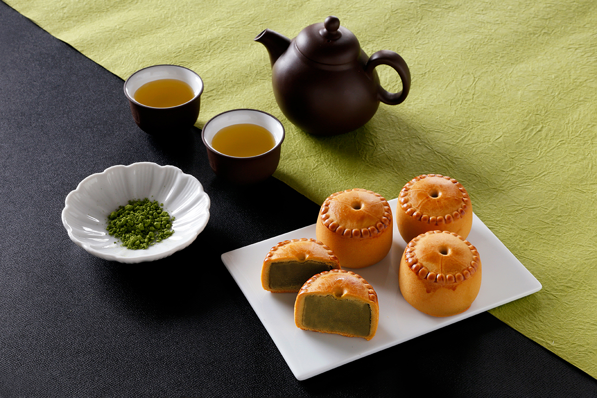 重慶飯店 人気商品「抹茶小粒月餅」