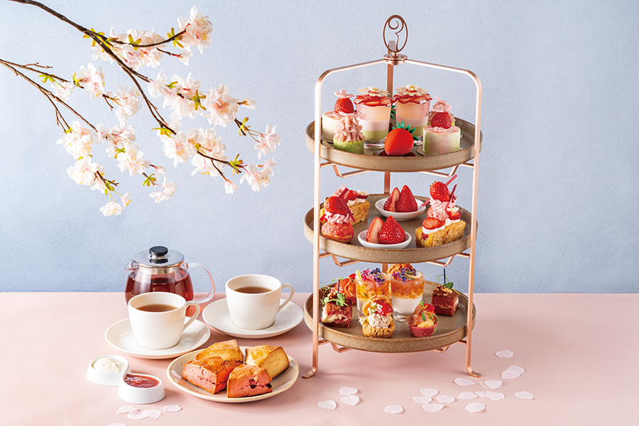 ローズホテル横浜「こだわり苺の桜アフタヌーンティー　〜あまりん＆かおりん〜」
