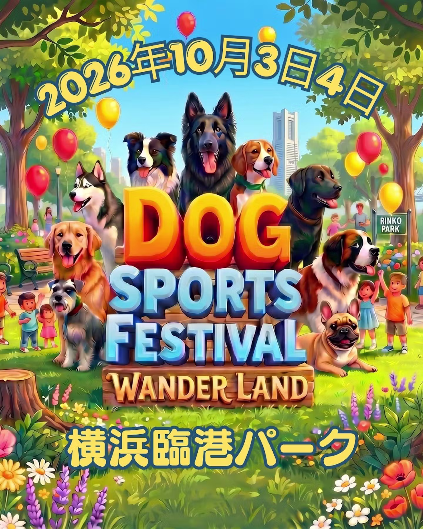 屋外型ドッグイベント「DOG SPORTS FESTIVAL &ndash; WANDER LAND &ndash;」
