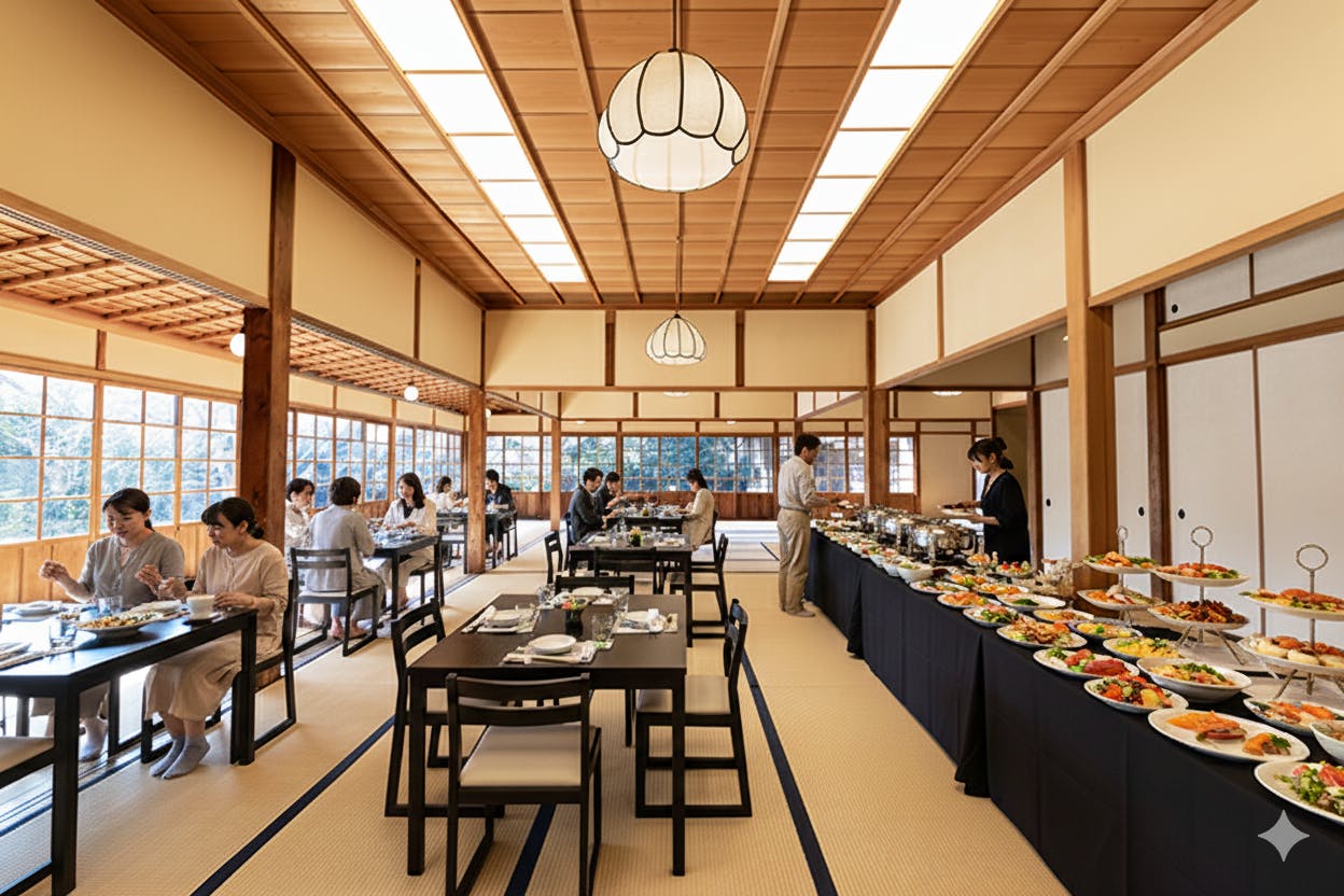 食べて、歩いて、感じる。三溪園の魅力をまるごと体験「錦秋の三溪園鶴翔閣ビュッフェランチ&庭園ガイドツアー」