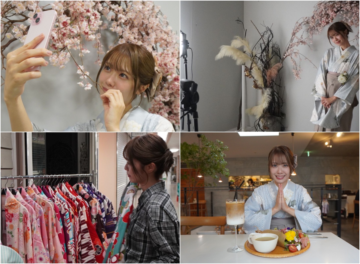 レンタル袴で楽しむ〈袴でおでかけ「花フォトリップ」〉