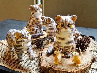 Zoorasia Art Gallery「和紙工芸やまねこ人形展」