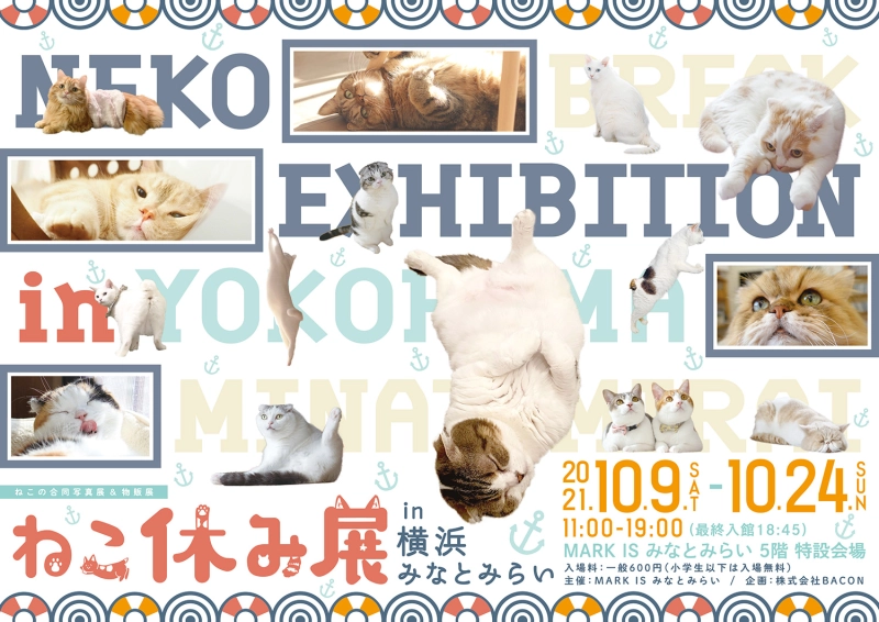 猫の合同写真展＆物販展「ねこ休み展 2021 in 横浜みなとみらい」