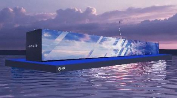 海に浮かぶ12K映像アートミュージアム 海と空の境界展