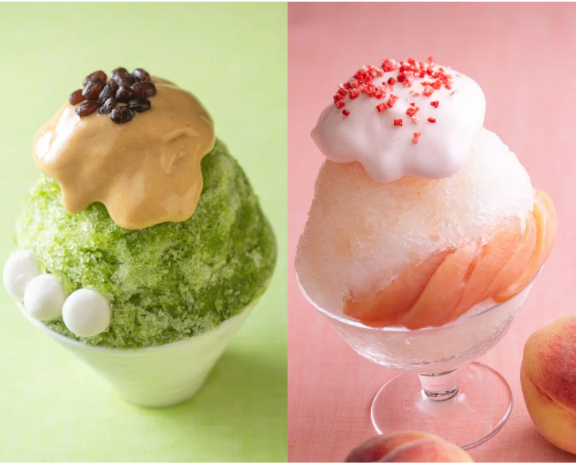 横浜ベイホテル東急 夏季限定スイーツ「かき氷」(抹茶・桃)