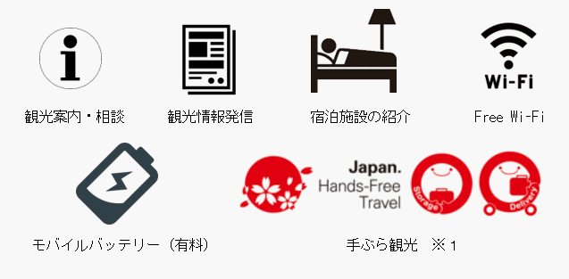 手ぶら観光推進中!手荷物一時預り